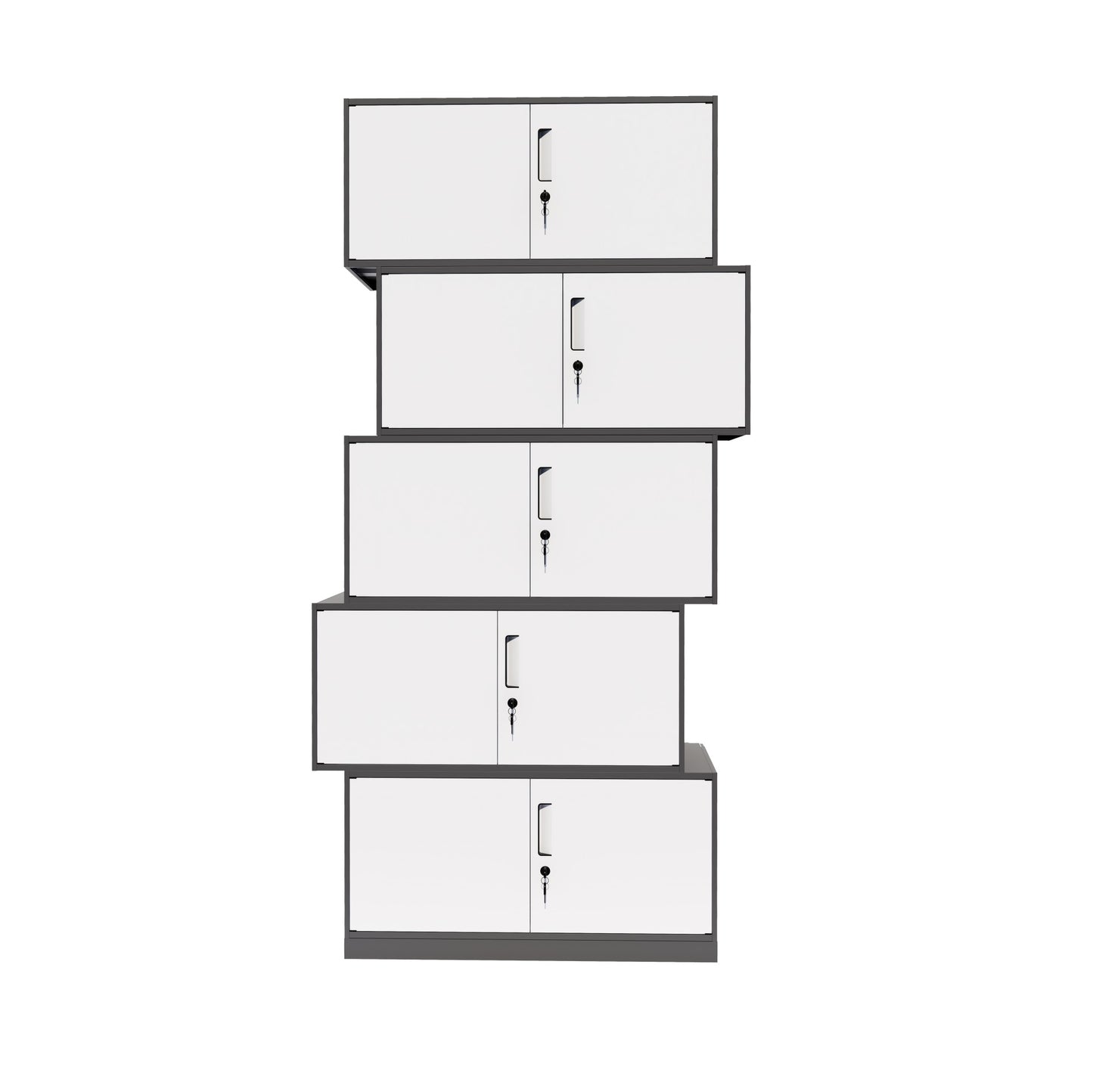 深灰+白色分体五节