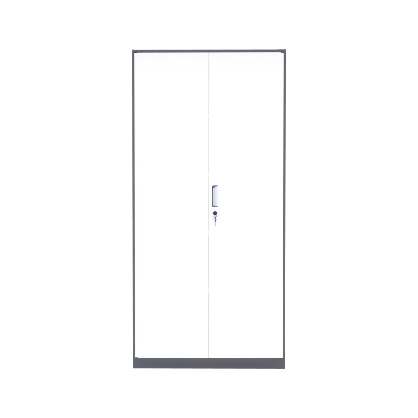 深灰+白色对开凭证柜